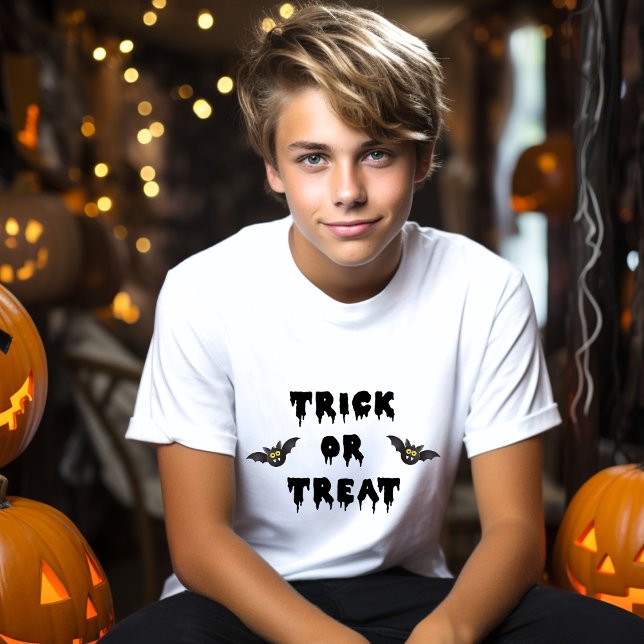 Camiseta Truque Gótico ou Tratar Gatos (Criador carregado)