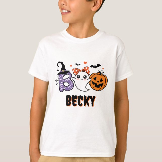 Camiseta Truque ou boo de tratamento (Frente)