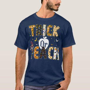 Camiseta Truque Ou Ensino Engraçado Professor Engraçado Cos