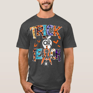 Camiseta Truque Ou Ensino Engraçado Professor Engraçado Cos