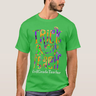 Camiseta Truque Ou Ensino Professora Do 3º Grau Tie Dye Hal