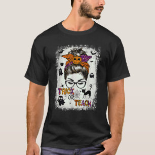 Camiseta Truque Ou Ensino Um Professor Estranho Mensageiro