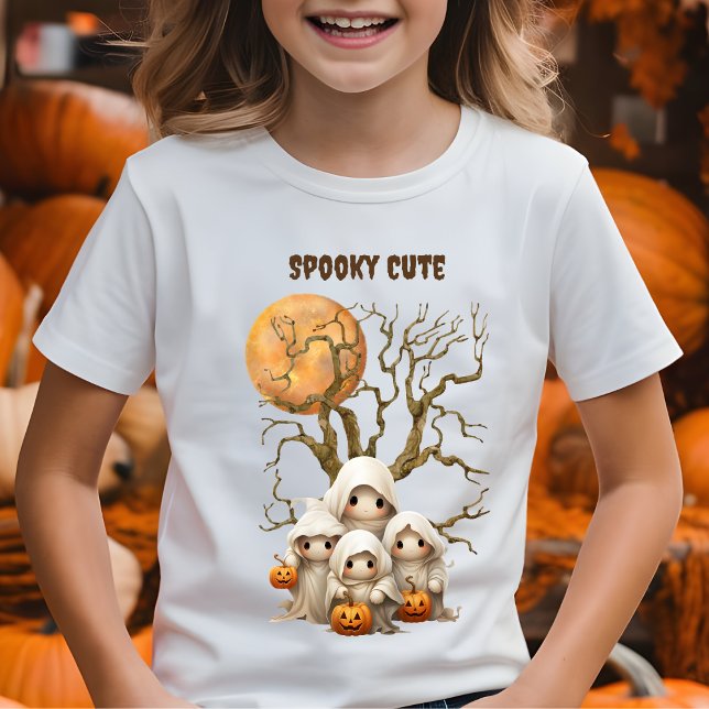 Camiseta Truque ou tratamento da família fantasma fantasma  (Criador carregado)