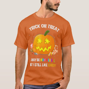 Camiseta Truque Ou Tratamento De Autismo Não Verbal Do Hal