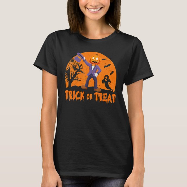 Camiseta Truque ou Tratamento de Bomba Spookin (Frente)