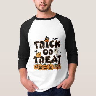 Camiseta Truque ou Tratamento de Halloween Spooky
