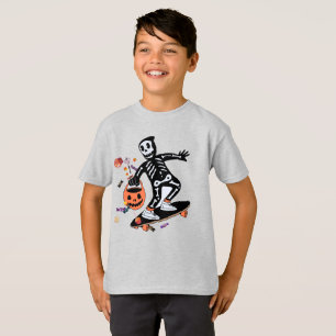 Camiseta Truque ou tratamento de skater