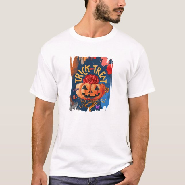 Camiseta Truque ou Tratar (Frente)