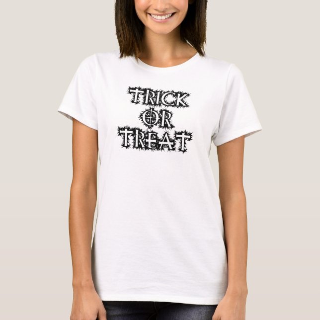 Camiseta Truque ou Tratar (Frente)