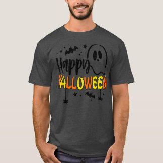 Camiseta Truque Ou Tratar A Abóbora Do Halloween Boo Feliz