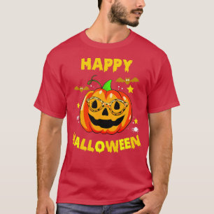 Camiseta Truque Ou Tratar Abóbora Feliz Halloween