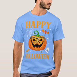 Camiseta Truque Ou Tratar Abóbora Feliz Halloween