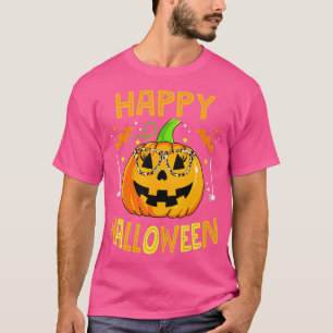 Camiseta Truque Ou Tratar Abóbora Feliz Halloween 2