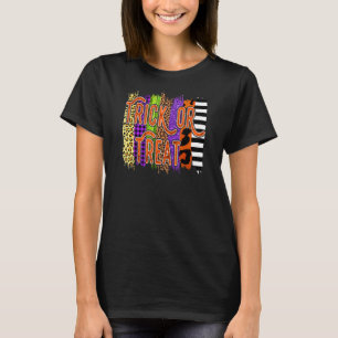Camiseta Truque Ou Tratar As Víblias Do Halloween Manchas D