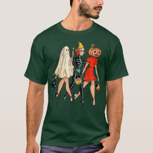Camiseta Truque Ou Tratar, Halloween, Fantasma Spooky, Abób