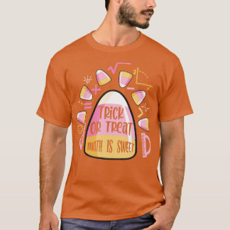 Camiseta Truque Ou Tratar Matemática De Halloween É Milho D