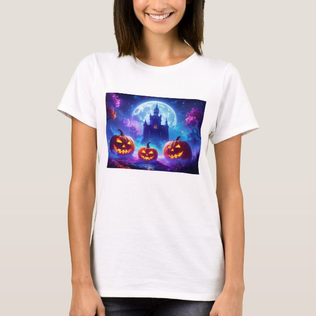 Camiseta Truque Ou Tratar O Halloween (Frente)