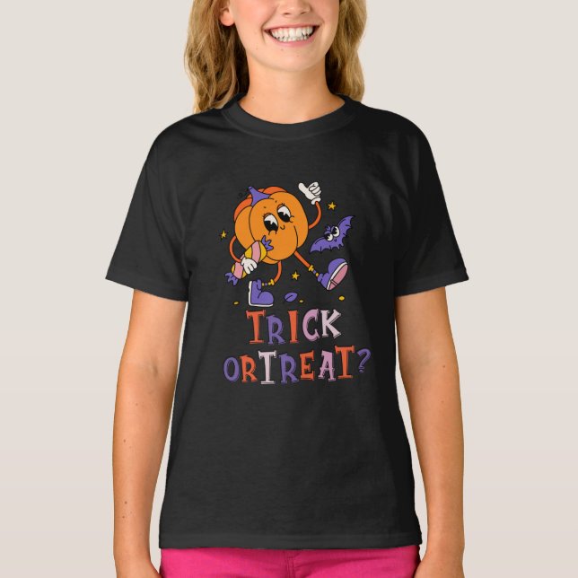 Camiseta Truque Ou Tratar | T-Shirt Halloween (Frente)