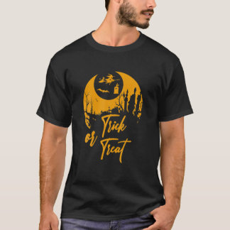 Camiseta Truque Ou Tratar - Vintagem Retroativa Halloween