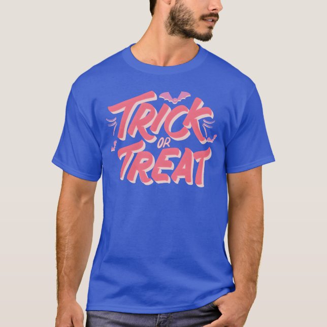 Camiseta truque ou trate o garoto do halloween (Frente)