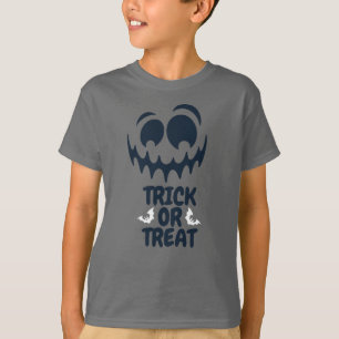 Camiseta Truque ou tratem o rosto assustador do Halloween