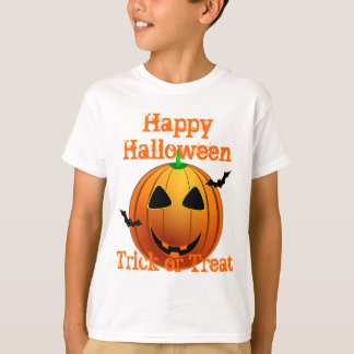 Camiseta truque ou travessura engraçada