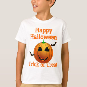 Camiseta truque ou travessura engraçada