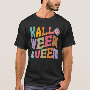 Camiseta Truque ou Treino de Figuras do Halloween Queen Hal