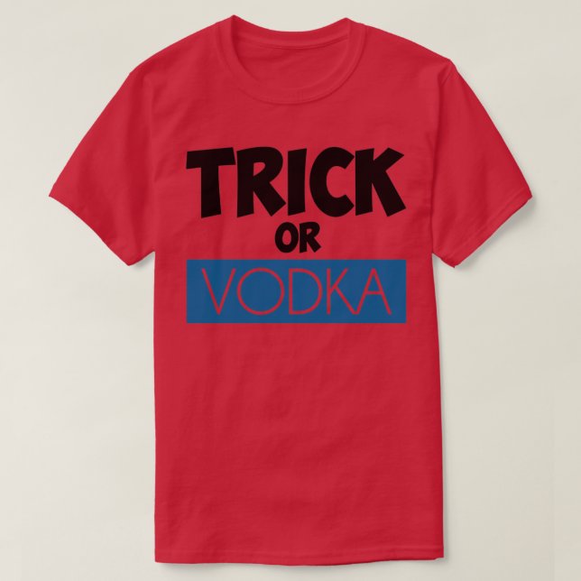 Camiseta Truque ou Vodka (Frente do Design)
