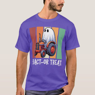 Camiseta Truque para Crianças Ghost do Trator Dia de as Bru