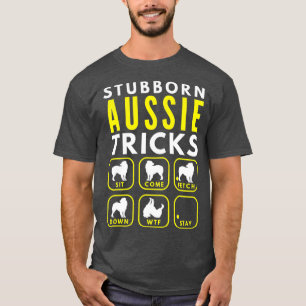 Camiseta Truques Aussianos Stubborn - Formação de Cães
