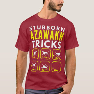 Camiseta Truques Azawakh Stubborn - Formação de Cães