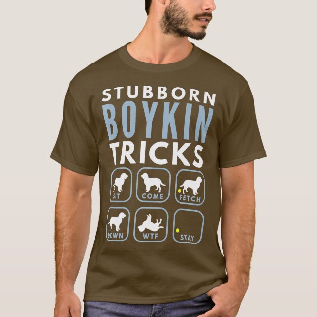 Camiseta Truques de Boykin Espanhol Stubborn - Formação de  (Frente)