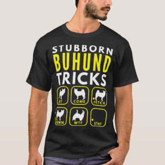 Camiseta Truques de Buhund Stubborn - Formação de cães
