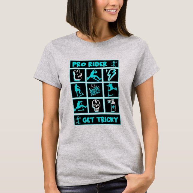 Camiseta Truques de Cavaleiro Sem Patinete Pro (Frente)