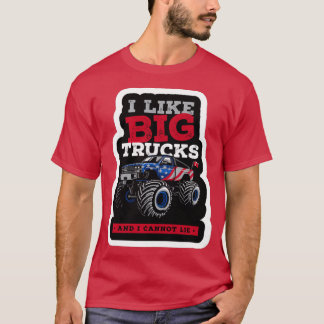 Camiseta Truques Monstros Engraçados São Meu Caminhão Monst