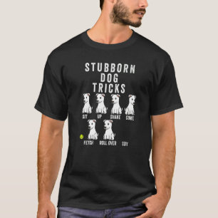 Camiseta Truques Teimosos Cão Branco