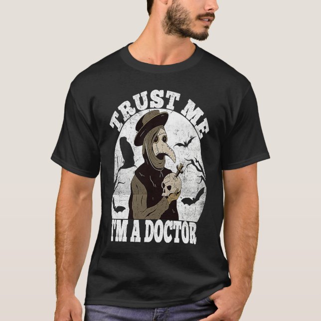 Camiseta Trust me Medieval Plague Doctor Doctor Occult Taro (Frente)
