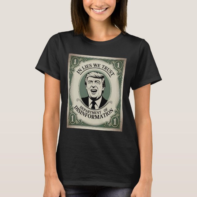 Camiseta “trust Nobody” - Trump Nknote Parody 2  (Frente)