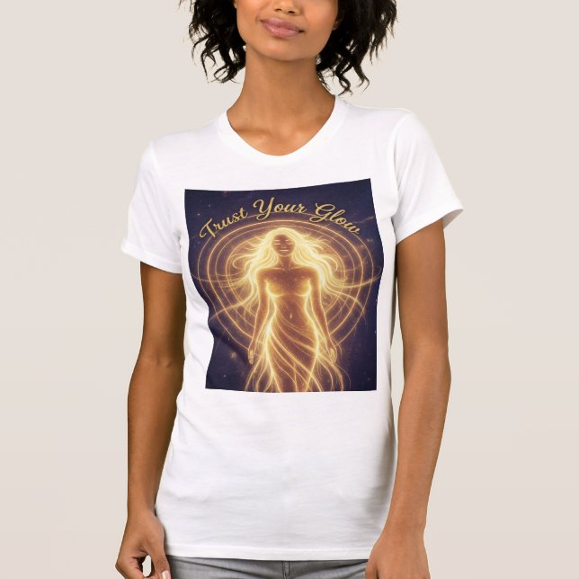 Camiseta Trust Your Glow Cosmic Radiant Light Body Aligned (Frente)
