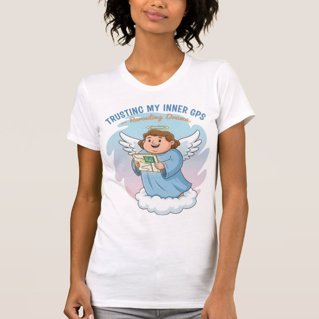Camiseta Trusting My Inner GPS — Rerouting Spiritual Funny  (Frente)
