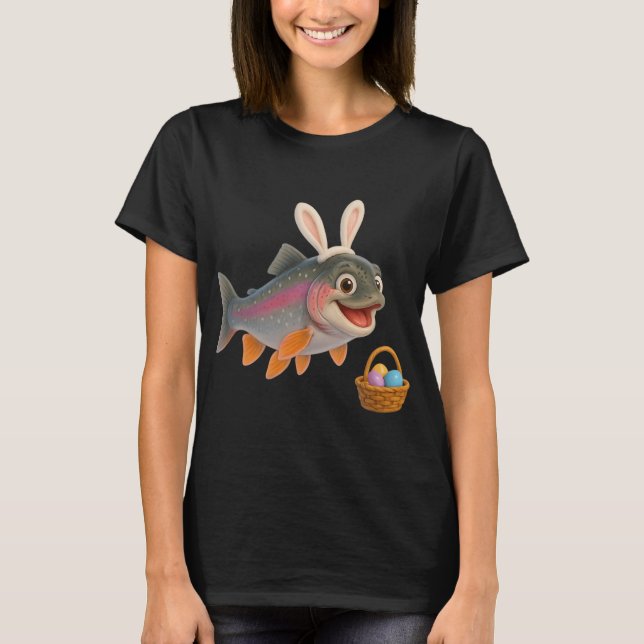 Camiseta Truta-arco-íris de Páscoa (Frente)