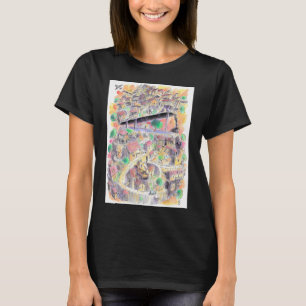Camiseta Truta Arco-Íris Fumante — Ilus Pop Retro