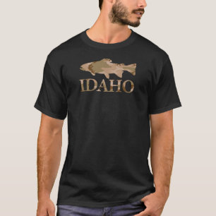 Camiseta Truta Camo Oliva Idaho Peixe