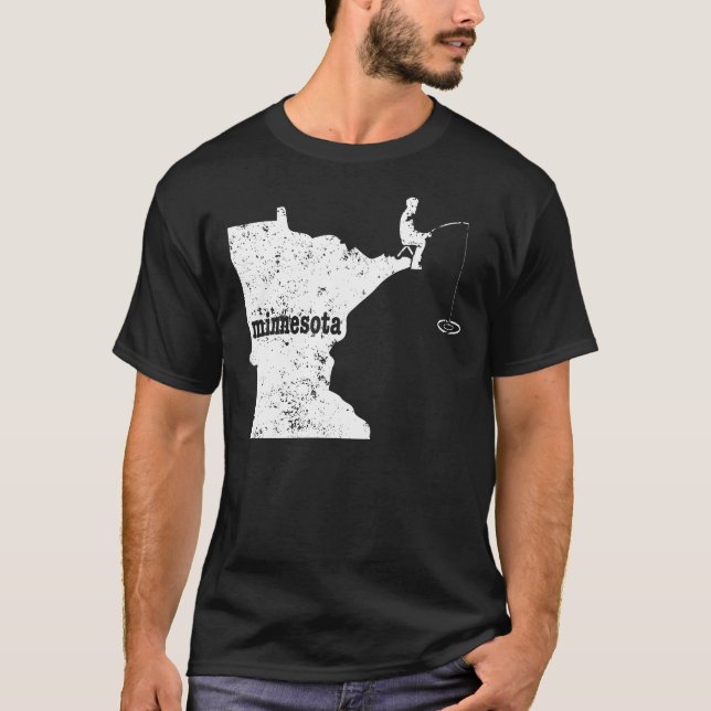 Camiseta Truta de arco-íris do humor da pesca do gelo do (Frente)