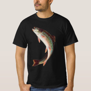 Camiseta Truta de Brook Pulseante por S.A. Kilbourne Peixe