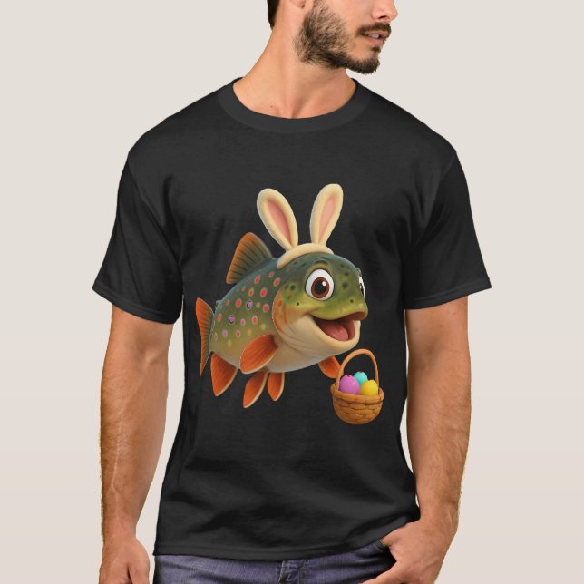 Camiseta Truta de riacho da Páscoa (Frente)