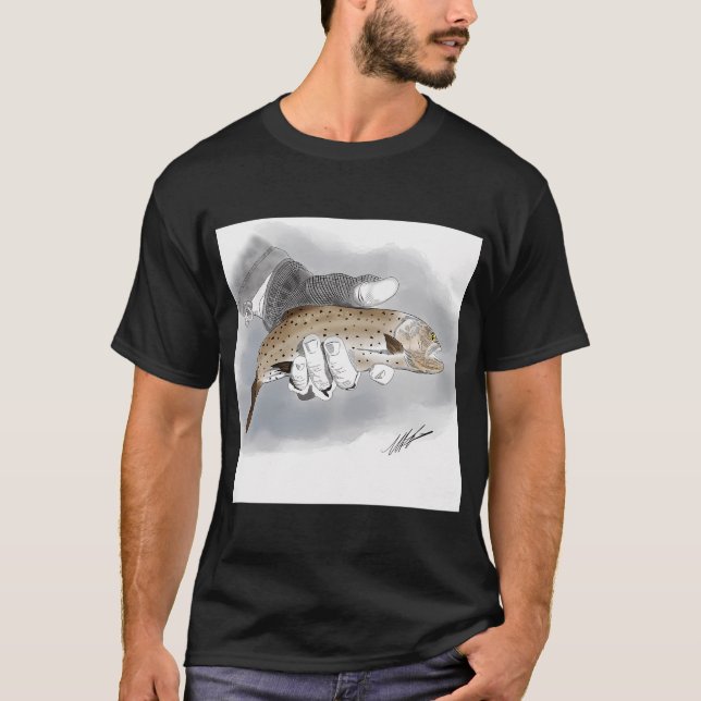 Camiseta Truta Manchada na Luva (Frente)