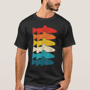 Camiseta Truta Peixe Antigo Fly Fishing Pescador