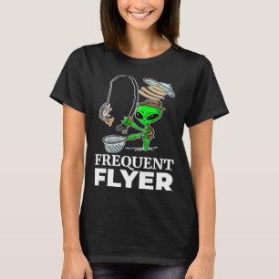 Camiseta truta-peixe-mosca-alienígena proveniente do rio